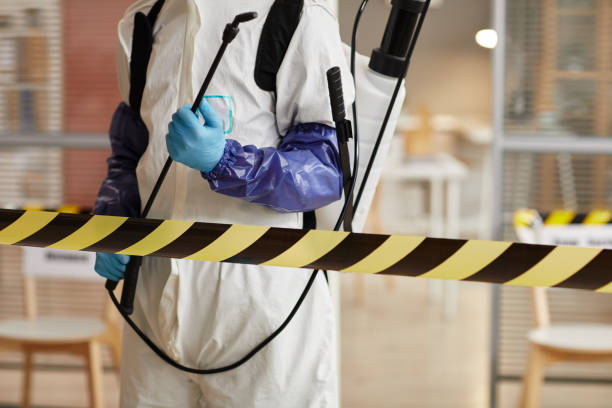 Professional Sewage Cleanup technician working in Wanaque, NJ